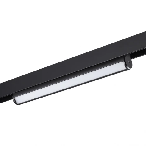 Трековый светильник трехфазный светодиодный Novotech Vector 359952 черный с переключ. цв. темпер. IP20 LED 3000К\4000К\6000К 18W 90-240V