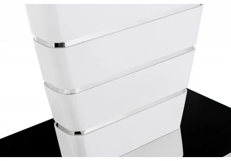 Стеклянный стол Woodville Space 140 белый 11160