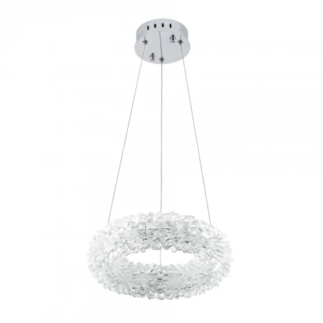 Подвесной светильник светодиодный хрустальный с пультом с регулировкой цветовой температуры и яркости Modelux MODESTYLE MS.5002.300 CR