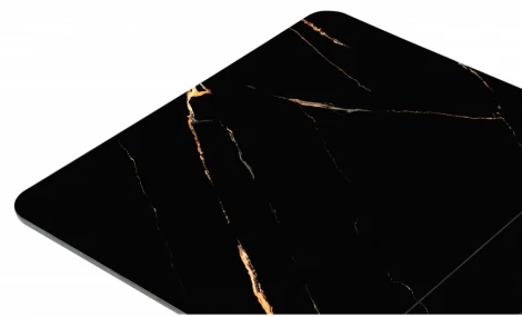 Стол на тумбе Woodville Бугун обсидиан / черный 500004