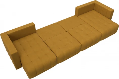 Диван П-образный Лига-052 НПБ Лонг Лига Диванов (Велюр) арт.128852