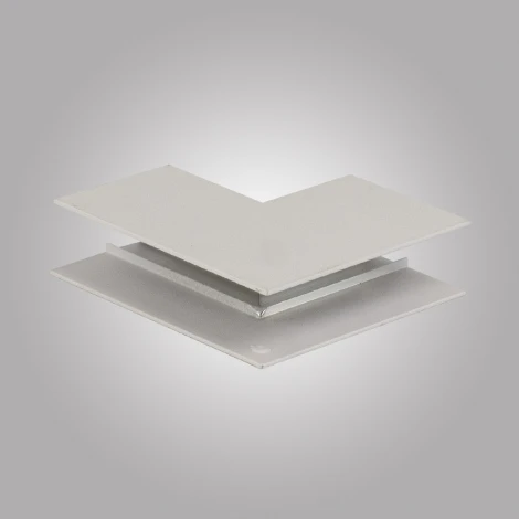 Коннектор угловой внешний для накладного магнитного шинопровода AM Group MAGNET AM401 LL-20B 90° ВНЕШНИЙ WH (48V)