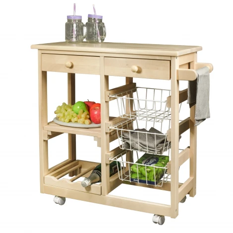 Тумба с баром и корзинами лак Mebelik 008490