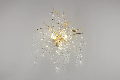 Бра Aployt Gertunia APL.847.01.03 (220V, хрусталь, подвески, листья, ветки)
