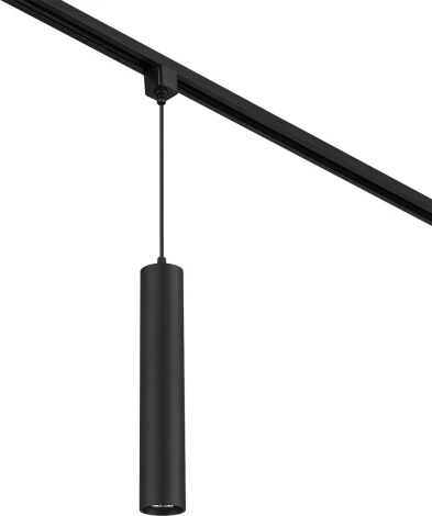 Трековый светильник однофазный Escada 20001 20001TRP/01 SBK 1x50Вт GU10, металл, черный матовый (220V, круглые)