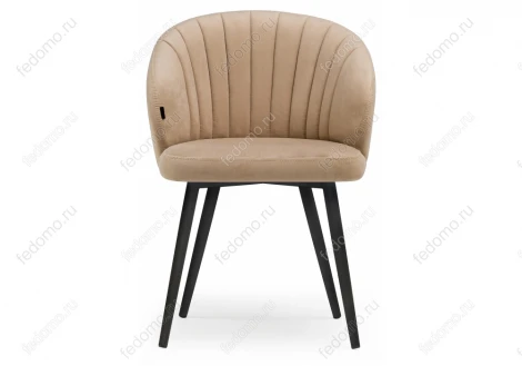 Стул Woodville на металлокаркасе Бэнбу velutto 05 / черный 462396