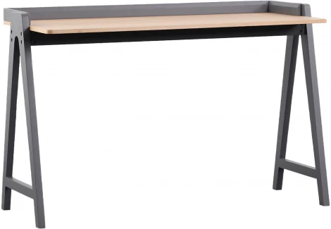 Стол письменный Stool Group Pyramid 118*53 светлое дерево/серый УТ000036013