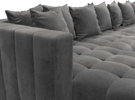 Диван П-образный Лига-052 НПБ МегаЛонг Лига Диванов (Велюр) арт.128865