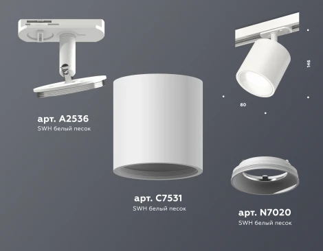 Комплект трекового светильника Ambrella TECHNO SPOT XT7531001 (220V)