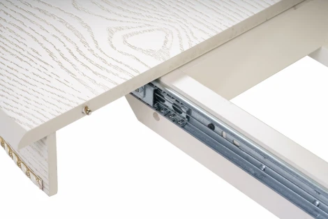 Стол деревянный Woodville Павия 100 крем / золотая патина арт.615208