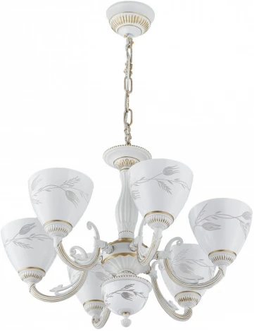 Подвесная люстра Arte Milano AM343659 343659/6 WT+G (220V, на цепи)