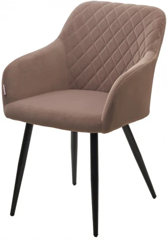 Стул BRANDY 505-5 Тауп, велюр беспальчиковый" / черный каркас, М-City"