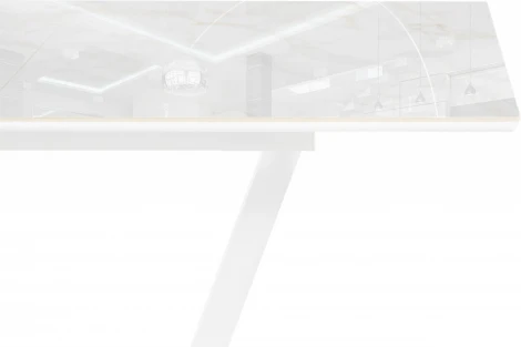 Стол на тумбе Иматра (Иматра 140(180)х80х76 carla larkin / белый) Woodville арт.588523