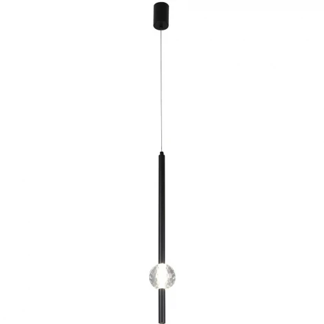 Светильник подвесной Crystal Lux ELVIRA SP8W LED 4000K BLACK (220V, на проводе, шар)