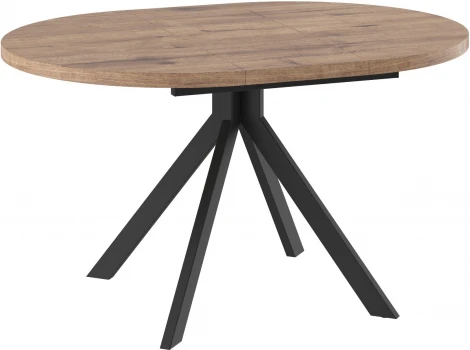 Кухонный стол МАМАДОМА Раунд (Металл,ЛДСП/Черный) 101706