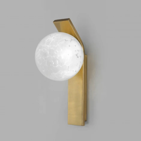 Бра Eurosvet Luxor со стеклянным плафоном 40019/1 латунь