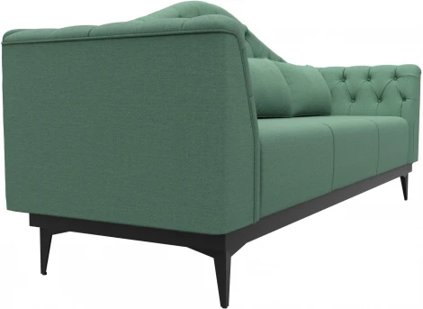 Диван кухонный прямой Флорида (Зеленый/Рогожка) Лига Диванов арт.123211