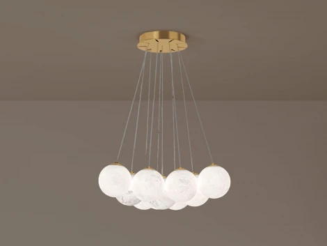 Подвесной светильник светодиодный Lumker Galaktika GL-CL140BR-80-WW