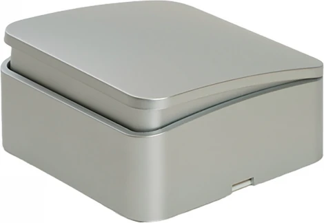 Выключатель одноклавишный (серебро) Stekker София 49295