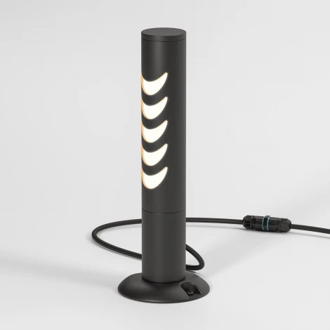 Наземный уличный светильник Elektrostandard Smile 35188/S черный (LED, 220V, круглые, IP65)