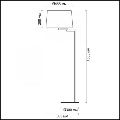 Торшер Odeon Light Edwin 4101/1F