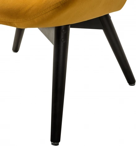 Кресло Хайбэк желтый/венге R-Home арт.4101060120h_Sun_венге