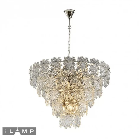 Подвесная люстра каскадная iLamp Homy P2545-18 NIC (220V, на цепи)