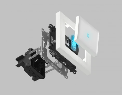 Механизм 2-клавишного выключателя Ambrella Volt 10A-250V QUANT VM115