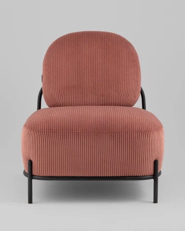 Кресло Стоун велюр рельефный коралловый Stool Group арт.УТ000039987