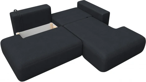 Диван угловой Лига-036 НПБ Модерн правый угол Лига Диванов (Замша) арт.127778