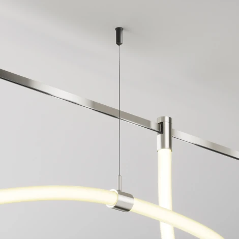 Потолочный коннектор с тросовым подвесом Tau в шинопровод Maytoni Tau TRA154CSW-1PT