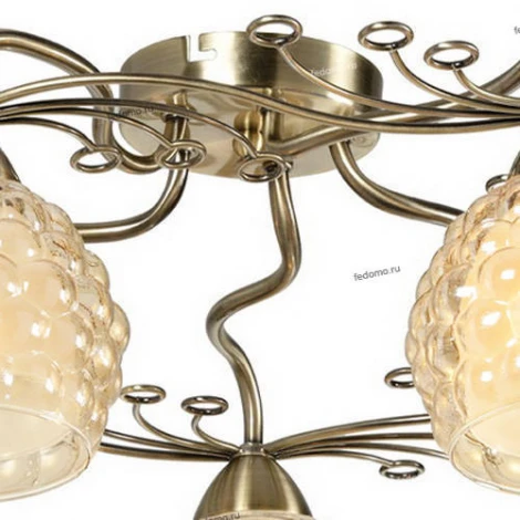 Потолочная люстра IDLamp Verity 286/5PF-Oldbronze