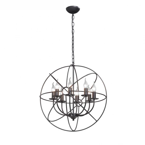 Подвесная люстра Vitaluce V4275-1/8 (220V, на цепи, свеча, шар)