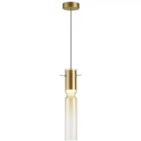 Подвесной светильник Odeon Light Scrow 5058/5LA PENDANT золотой/янтарный/металл/стекло LED 5W 3000K (220V, на проводе, круглые)