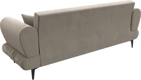 Диван-книжка Лига-045 (Бежевый/Микровельвет) Лига Диванов арт.122330