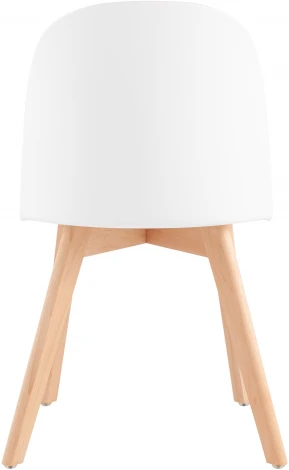 Стул Stool Group Fog с подушкой белый деревянные ножки УТ000036897