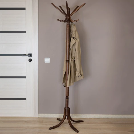 Вешалка напольная В 8Н тёмно-коричневый Mebelik арт.009101