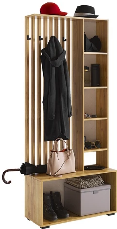 Бери Прихожая, цвет дуб крафт золотой/белое дерево Mebelson (арт.MPR-021.2563)