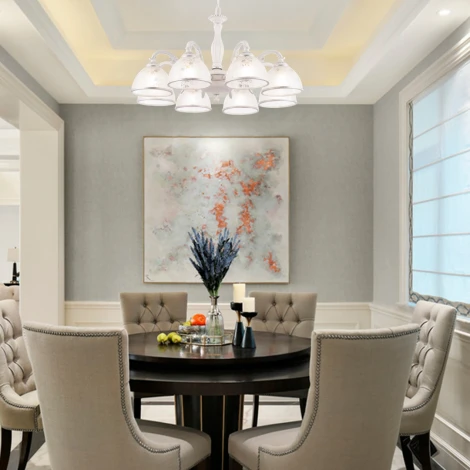 Подвесная люстра Arte Milano AM349737 349737/8 WT+SL (220V, на цепи)