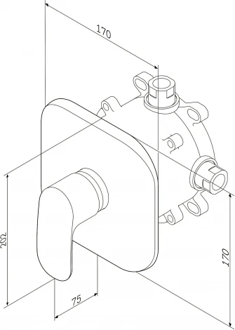 Смеситель Am.Pm Sensation F3075000 для душа