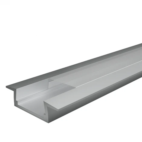 Профиль алюминиевый встраиваемый серый 6х22х2000мм Wolta WAP WAP-I-22/6/2000-A