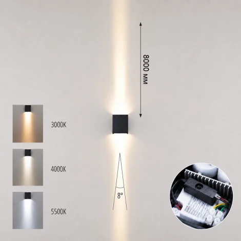 Архитектурная подсветка Odeon Light Arrow 7188/10WLP IP65 LED 10W 3000/4000/5500K 8° 85-265V