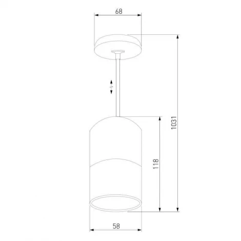 Подвесной светильник Eurosvet Mini Topper 50146/1 черный