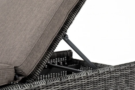 Шезлонг с подушкой, цвет графит 4SIS Рим YH-L1032W-1 graphite
