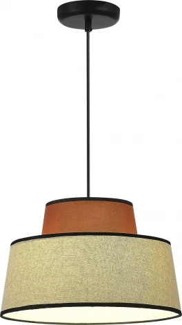 Подвесной светильник ST Luce Jackie SL1354.423.01 Черный/Кирпичный,Бежевый, Черный E27 1*40W
