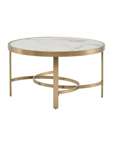 Журнальный столик Адриана 80*80 см светлая керамика Stool Group арт.УТ000041494