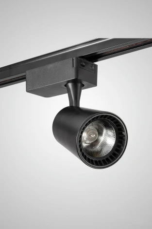 Однофазный трековый светильник светодиодный AM Group TRACK AM228-10W BK 3000K (220V)