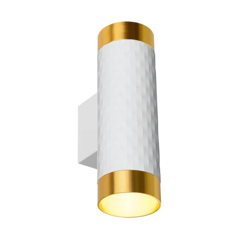 Настенный светильник Wolta WSL-GU10/W10WG под лампу GU10 Белый / Золотой CELLA