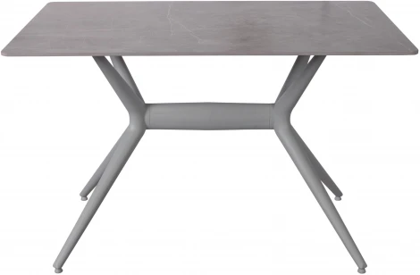 Стол обеденный обеденный JET CERAMIC прямоугольный 120*80 (Термопластичный полимер, Серый) FF Grigio Pietra di luna 80х120