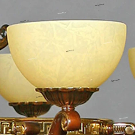 Люстра подвесная Ambiente by Brizzi Tenerife, 16 ламп, бронза с бежевым